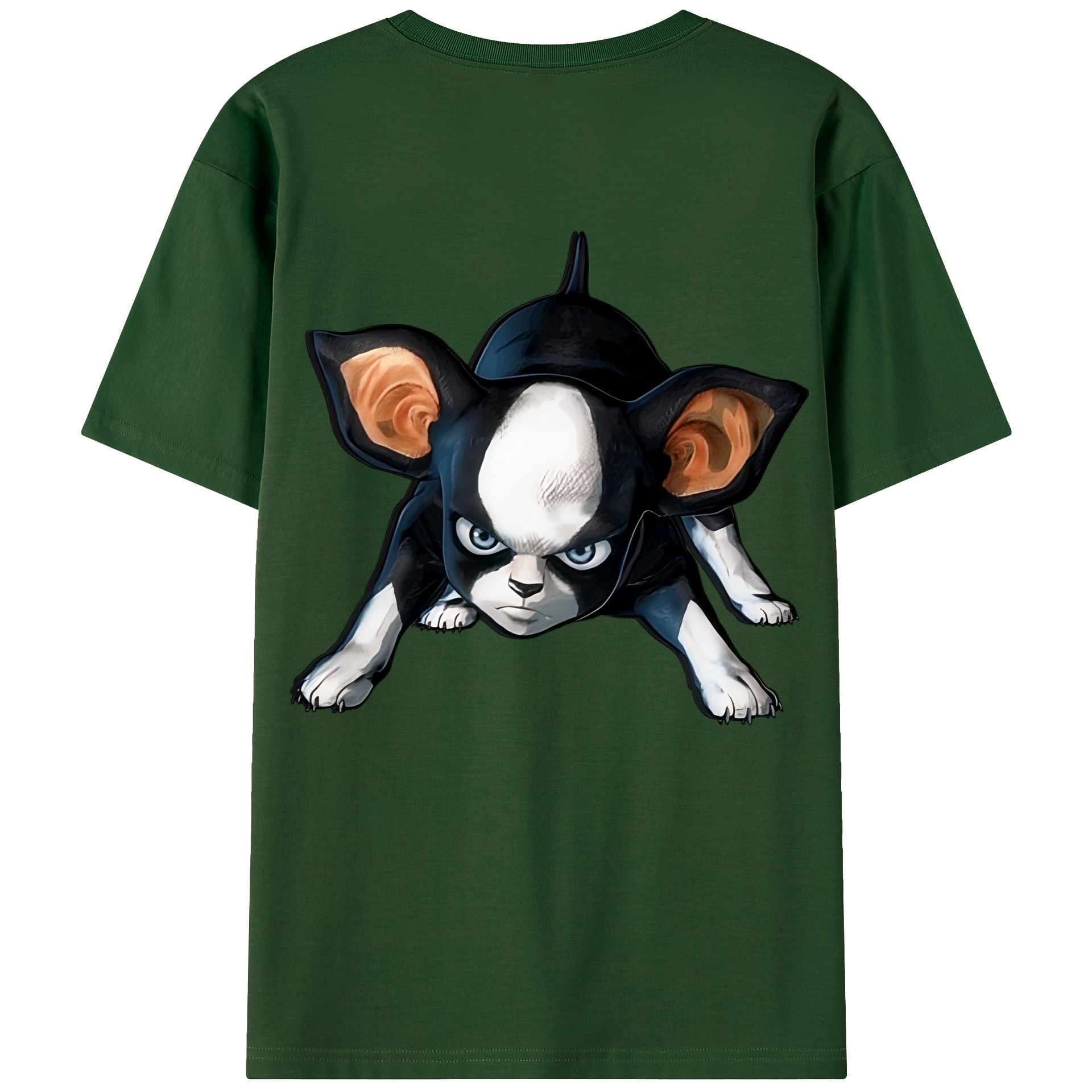 （画像用） ジョジョの奇妙な冒険 イギー JoJo's Bizarre Adventure Iggy 綿100％半袖Tシャツ（背面プリント）